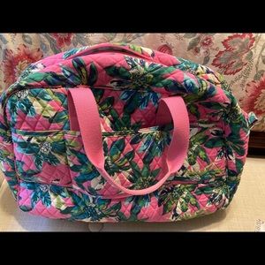 Vera Bradley travel bag with shoulder strap